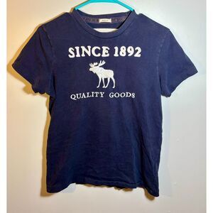 Abercrombie & Fitch 1892 Moose Embroidered Logo Tee – S Muscle Fit – Vintage